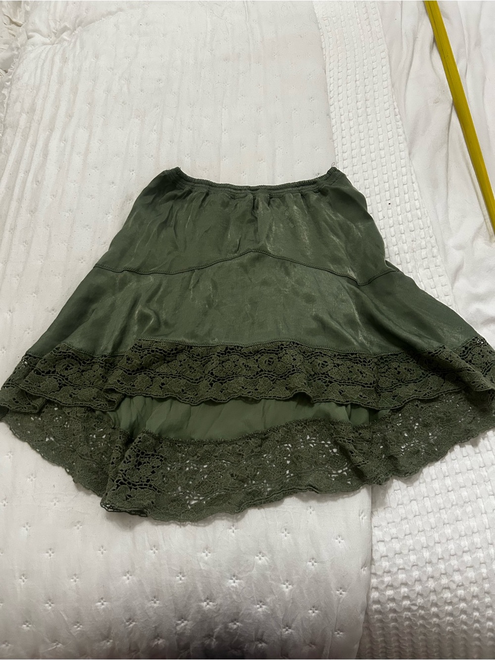 Free people lace trimmed mini skirt medium